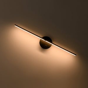 LightFixturesUSA - Dimmable LED Rotatable Linear Strip Vanity Lamp Picture Light - Wall Sconce - Black - 