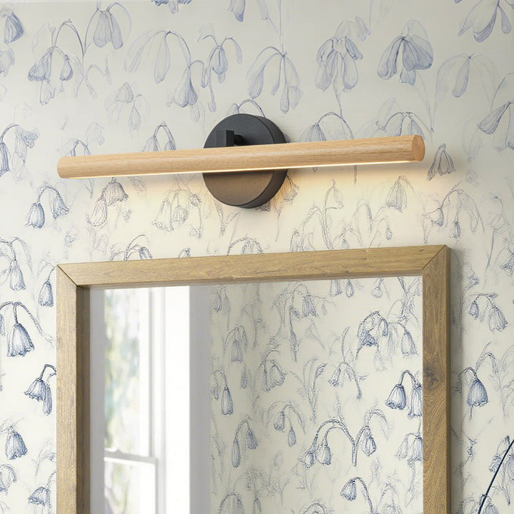 LightFixturesUSA - Dimmable LED Rotatable Linear Wooden Vanity Sconce Picture Light - Wall Sconce - 1 Pack - 