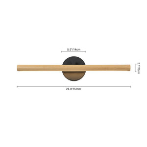 LightFixturesUSA - Dimmable LED Rotatable Linear Wooden Vanity Sconce Picture Light - Wall Sconce - 2 Packs - 