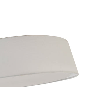 LightFixturesUSA - Dimmable LED White Fabric Milky Glass Drum Ceiling Light - Ceiling Light - 16.3 in - 
