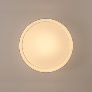 LightFixturesUSA - Dimmable LED White Fabric Milky Glass Drum Ceiling Light - Ceiling Light - 16.3 in - 
