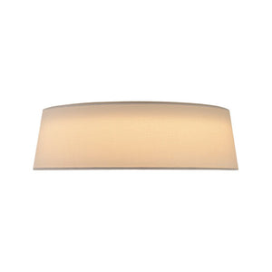 LightFixturesUSA - Dimmable LED White Fabric Milky Glass Drum Ceiling Light - Ceiling Light - 16.3 in - 