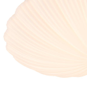 LightFixturesUSA - Dimmable LED White Ribbed Glass Scalloped Ceiling Light - Ceiling Light - 13 in - 