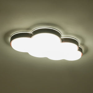 LightFixturesUSA - Dimmable LED Wood Accented Cloud Kids Ceiling Light - Ceiling Light - 22 in - 