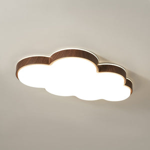 LightFixturesUSA - Dimmable LED Wood Accented Cloud Kids Ceiling Light - Ceiling Light - 22 in - 