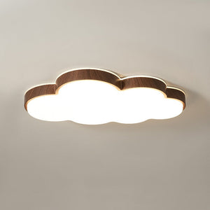 LightFixturesUSA - Dimmable LED Wood Accented Cloud Kids Ceiling Light - Ceiling Light - 22 in - 