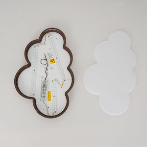 LightFixturesUSA - Dimmable LED Wood Accented Cloud Kids Ceiling Light - Ceiling Light - 22 in - 