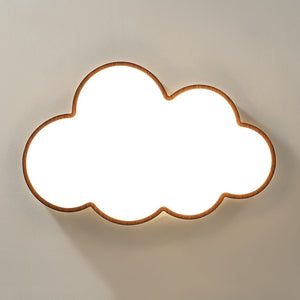 LightFixturesUSA - Dimmable LED Wood Accented Cloud Kids Ceiling Light - Ceiling Light - 22 in - 