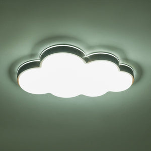 LightFixturesUSA - Dimmable LED Wood Accented Cloud Kids Ceiling Light - Ceiling Light - 22 in - 