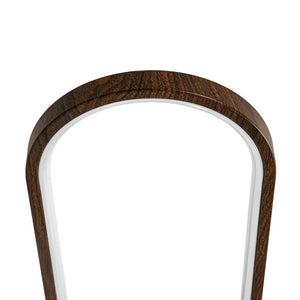 LightFixturesUSA - Dimmable LED Wood Linear Oval Semi Flush Adjustable Spotlight - Ceiling Light - Oak + 1 Spotlight - 