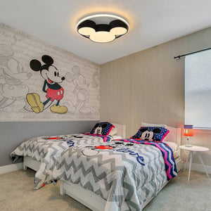 LightFixturesUSA-Dimmable Modern Mickey Design LED Flush Ceiling Light-Ceiling Light-20 in.-