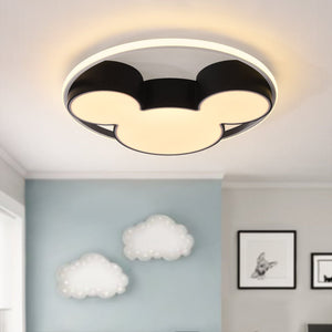 LightFixturesUSA-Dimmable Modern Mickey Design LED Flush Ceiling Light-Ceiling Light-20 in.-