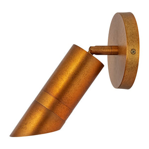 LightFixturesUSA - Distressed Brass Adjustable Dimmable LED Single Spotlight - Ceiling Light - 1 Pack - 