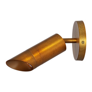 LightFixturesUSA - Distressed Brass Adjustable Dimmable LED Single Spotlight - Ceiling Light - 1 Pack - 