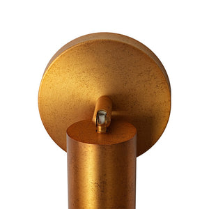 LightFixturesUSA - Distressed Brass Adjustable Dimmable LED Single Spotlight - Ceiling Light - 1 Pack - 