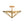 LightFixturesUSA - Distressed Gold Geometric Water Glass Cage Semi Flush Mount - Ceiling Light - 16 in - 