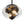 LightFixturesUSA - Farmhouse 2 - light Round Hammered Glass Pendant Light - Pendant Light - Black (Exclusive Offer) - 