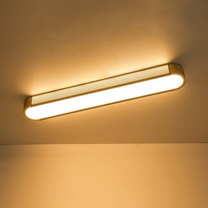 LightFixturesUSA - Farmhouse Black Mesh Wood Dimmable LED Oval Ceiling Light - Ceiling Light - 37.4 in. - 