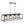 Load image into Gallery viewer, LightFixturesUSA - Farmhouse Black Rectangular Cage Linear Island Chandelier - Chandelier - Black - 
