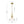 LightFixturesUSA-Farmhouse Brass 1-Light Clear Ribbed Glass Dome Pendant-Pendant Light-11.8 in-