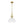 LightFixturesUSA-Farmhouse Brass 1-Light Clear Ribbed Glass Dome Pendant-Pendant Light-11.8 in-