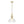 LightFixturesUSA-Farmhouse Brass 1-Light Clear Ribbed Glass Dome Pendant-Pendant Light-11.8 in-