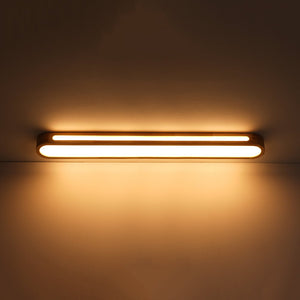 LightFixturesUSA - Farmhouse Dimmable LED Wood Oval Flush Mount Light - Ceiling Light - 47.2 in - 