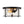 LightFixturesUSA - Farmhouse Hammered Glass Round Drum Flush Mount Light - Ceiling Light - Black - 