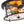 LightFixturesUSA - Farmhouse Hammered Glass Round Drum Flush Mount Light - Ceiling Light - Black - 
