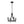 LightFixturesUSA-Farmhouse Metal Candle Style Wagon Wheel Pendant / Semi Flush-Chandelier-Black-