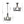 LightFixturesUSA-Farmhouse Metal Candle Style Wagon Wheel Pendant / Semi Flush-Chandelier-Black-