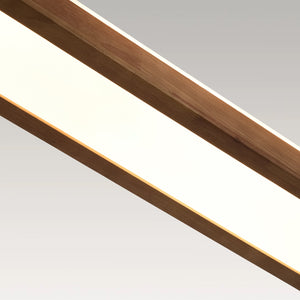 LightFixturesUSA-Farmhouse Walnut Wooden Oval Dimmable LED Ceiling Light-Ceiling Light-37.4 in-