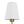 LightFixturesUSA - French 1 - Light White Linen Conical Vanity Wall Sconce - Wall Sconce - Brass - 