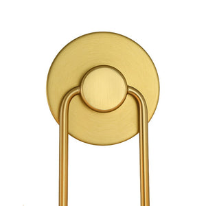 LightFixturesUSA - French 2 - Light White Linen Conical Vanity Wall Lamp - Wall Sconce - Brass - 