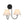 LightFixturesUSA - French 2 - Light White Linen Conical Vanity Wall Lamp - Wall Sconce - Brass - 