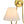 LightFixturesUSA - French 2 - Light White Linen Conical Vanity Wall Lamp - Wall Sconce - Brass - 