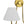 LightFixturesUSA - French 2 - Light White Linen Conical Vanity Wall Lamp - Wall Sconce - Brass - 