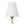 LightFixturesUSA - French 2 - Light White Linen Conical Vanity Wall Sconce - Wall Sconce - Brass - 