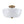 Load image into Gallery viewer, LightFixturesUSA - French 3 - Light White Clouded Glass Round Semi Flush Mount - Ceiling Light - Brass - 
