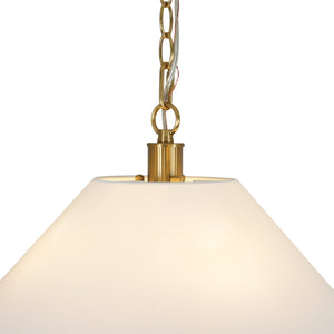 LightFixturesUSA-French 4-Light Candle Style Fabric Conical Cage Pendant-Chandelier-20 in-