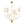 LightFixturesUSA-French 6-Light Tiered Fabric Cone Shade Candle Chandelier-Chandelier-Brass-