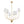 LightFixturesUSA-French 6-Light Tiered Fabric Cone Shade Candle Chandelier-Chandelier-Brass-
