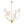 LightFixturesUSA-French 6-Light Tiered Fabric Cone Shade Candle Chandelier-Chandelier-Brass-