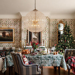 LightFixturesUSA - French Antique Brass Crystal Globe Chandelier - Chandelier - XL / 8 - Lt (Customized & Non - returnable) - 