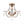 LightFixturesUSA-French Antique Crystal Candle Empire Cage Semi Flush Mount-Ceiling Light-17 in-