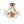 LightFixturesUSA-French Antique Crystal Candle Empire Cage Semi Flush Mount-Ceiling Light-17 in-