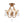 LightFixturesUSA-French Antique Crystal Candle Empire Cage Semi Flush Mount-Ceiling Light-17 in-