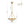 LightFixturesUSA - French Antique Gold Geometric Water Glass Cage Chandelier - Chandelier - 23 in - 