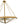 LightFixturesUSA - French Antique Gold Geometric Water Glass Cage Chandelier - Chandelier - 23 in - 