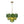 LightFixturesUSA-French Art Deco Brass Green Swirl Glass Round Tiered Chandelier-Chandelier-21 in-